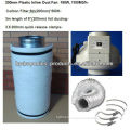 200mm Inline Fan carbon Filter Kit,fans, clips